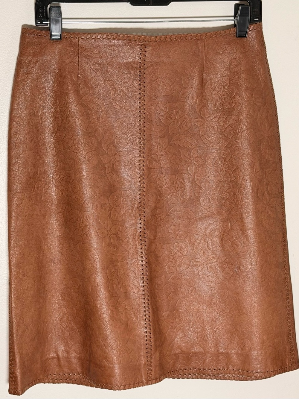Céline vintage brown leather skirt